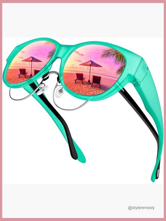 Polarized Fit Over Glasses Sunglasses with TR90 Frame and UV400 Protection